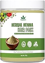 Havintha Herbal Henna Hair Pack 11 Herbs Mix Mehandi Powder | Natural Hair Color, Shine, Smoothness, Conditioning | Hair Pack for Men & Women 227 g (Pack of 1)