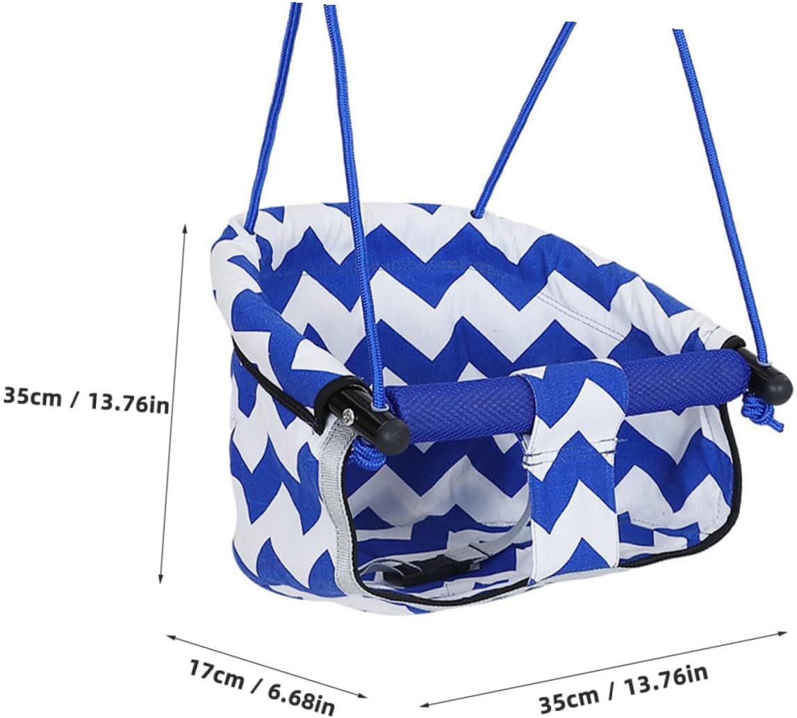 Canvas Swing Chair for Indoor Outdoor Use Smooth Comfortable Backyard Hanging Swing for Multi-Scene Garden Relaxation Seat Gift for Birthdays and Holidays