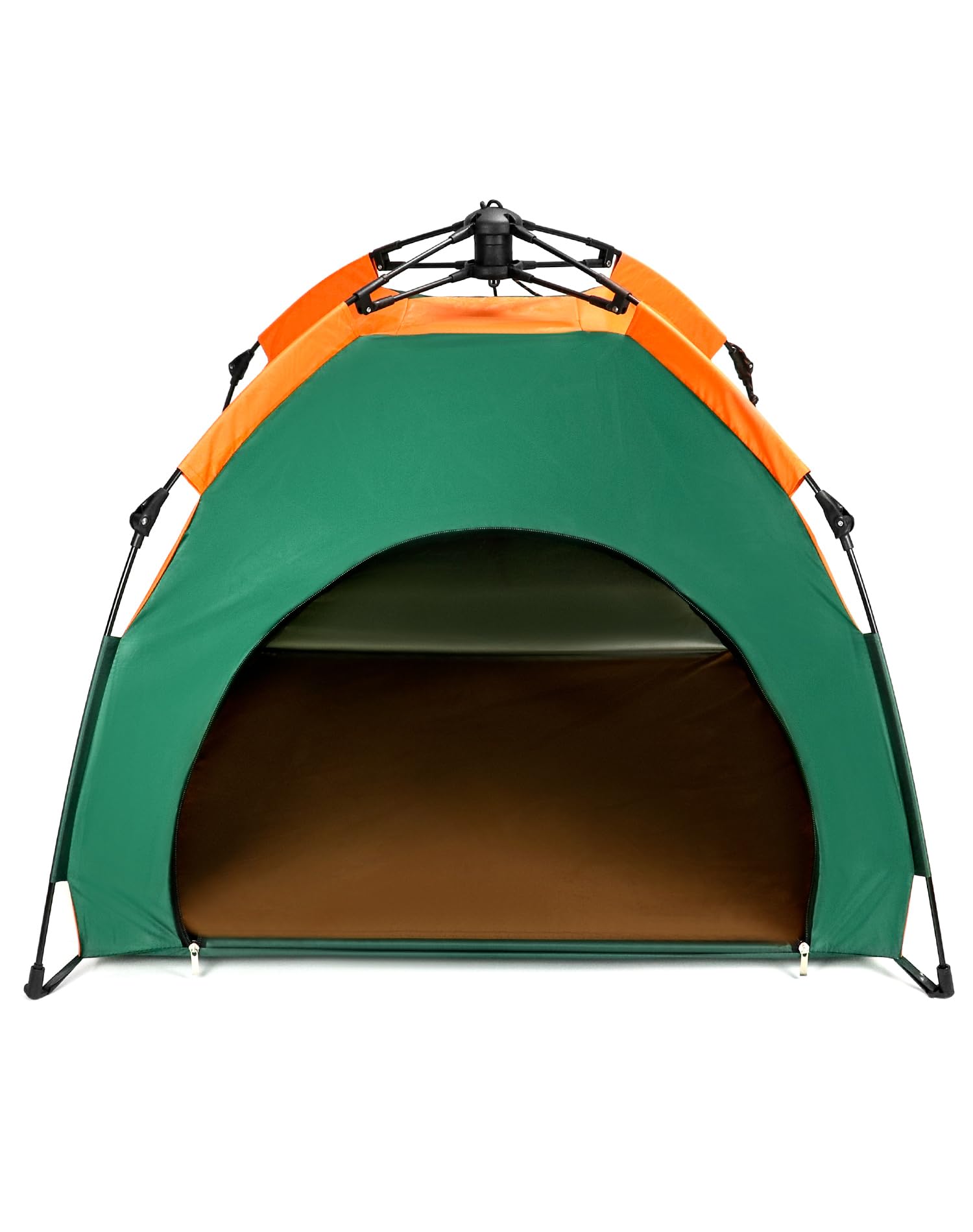 QWORK® Tienda de campaña Plegable para Perros (Uso Exterior) con cojín, Repelente al Agua, 80 x 77 x 70 cm, Altura de Entrada 37 cm, para Mascotas de tamaño pequeño a Mediano