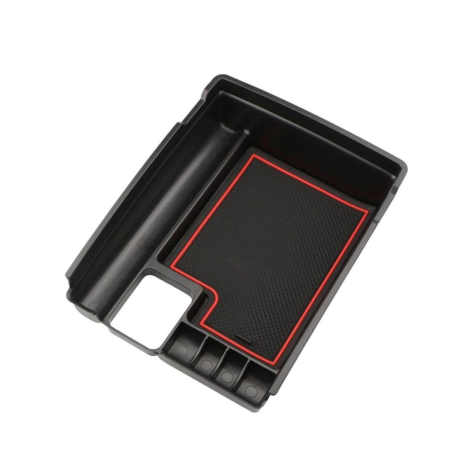 Car Armrest Storage Box For Nissan For X-trail For Xtrail T32 For Rogue 2014-2022 Central Console Tray Holder Organizer Accessories(Red)