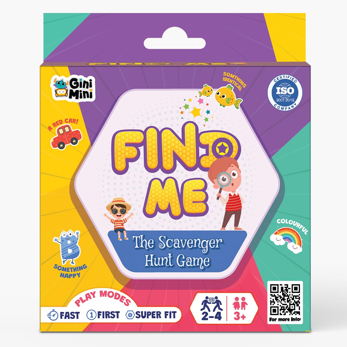 GiniMini FIND ME – Scavenger Hunt Game for Ages 3+ | 60 Reusable Cards | 3 Play Modes – Fast, First, Super FIT | Indoor, Outdoor & Travel | Boosts Observation, Memory & Vocabulary | Family Fun-image-5
