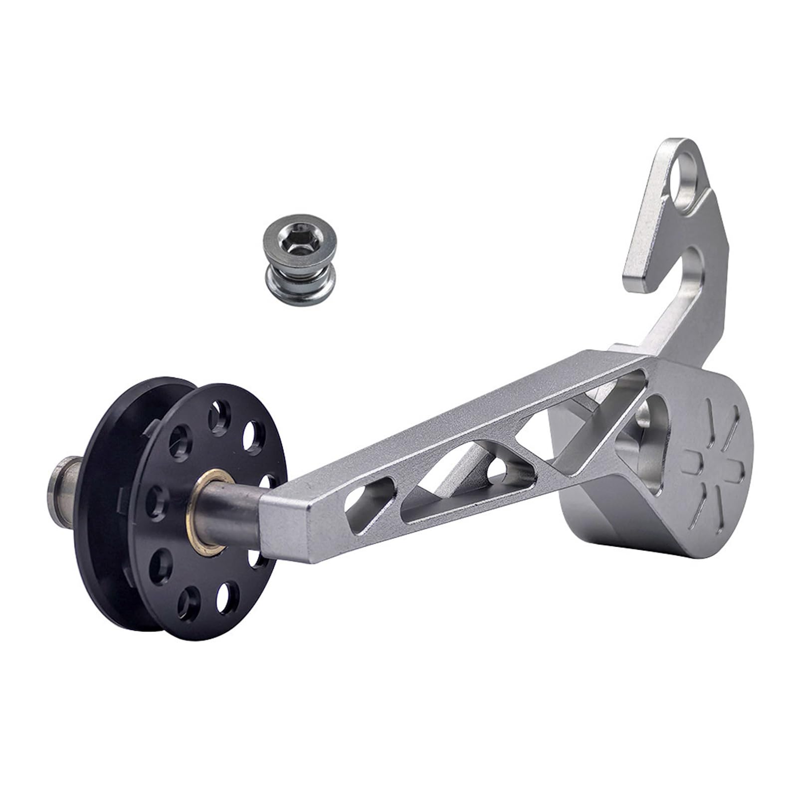 Hintere Führung Kettenspanner 5/6/7 Gang Fahrräder Einsteller Konverter Führung Aluminiumlegierung für Mountain-Falträder Kettenspanner Spannarm