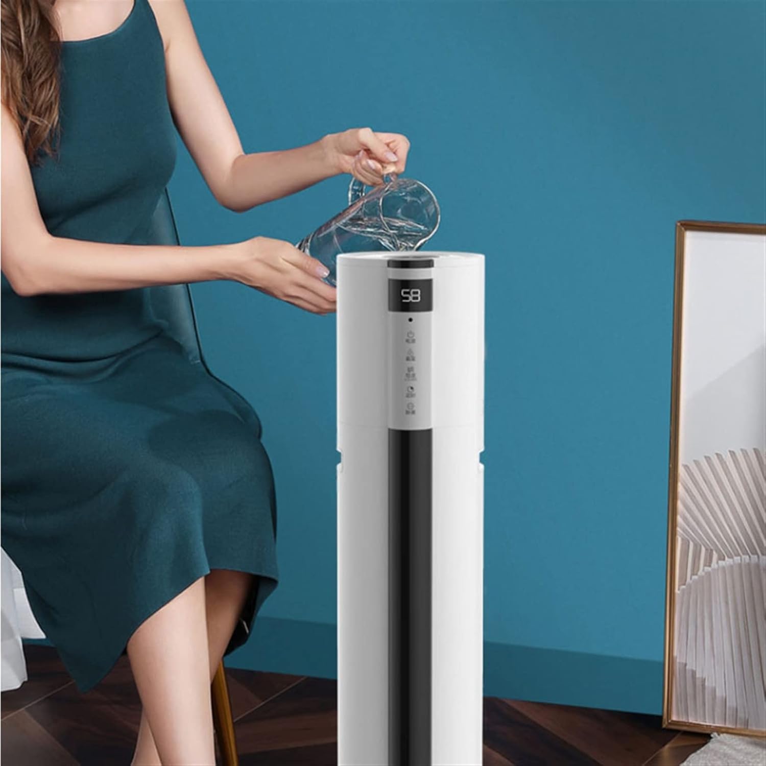 Humidifier Floor-Standing Air Bedroom Silent Top Fill Humidifier Household Large-Capacity Intelligent Constant Humidity Humidifier – Automatic Shut-Off Air Humidifier