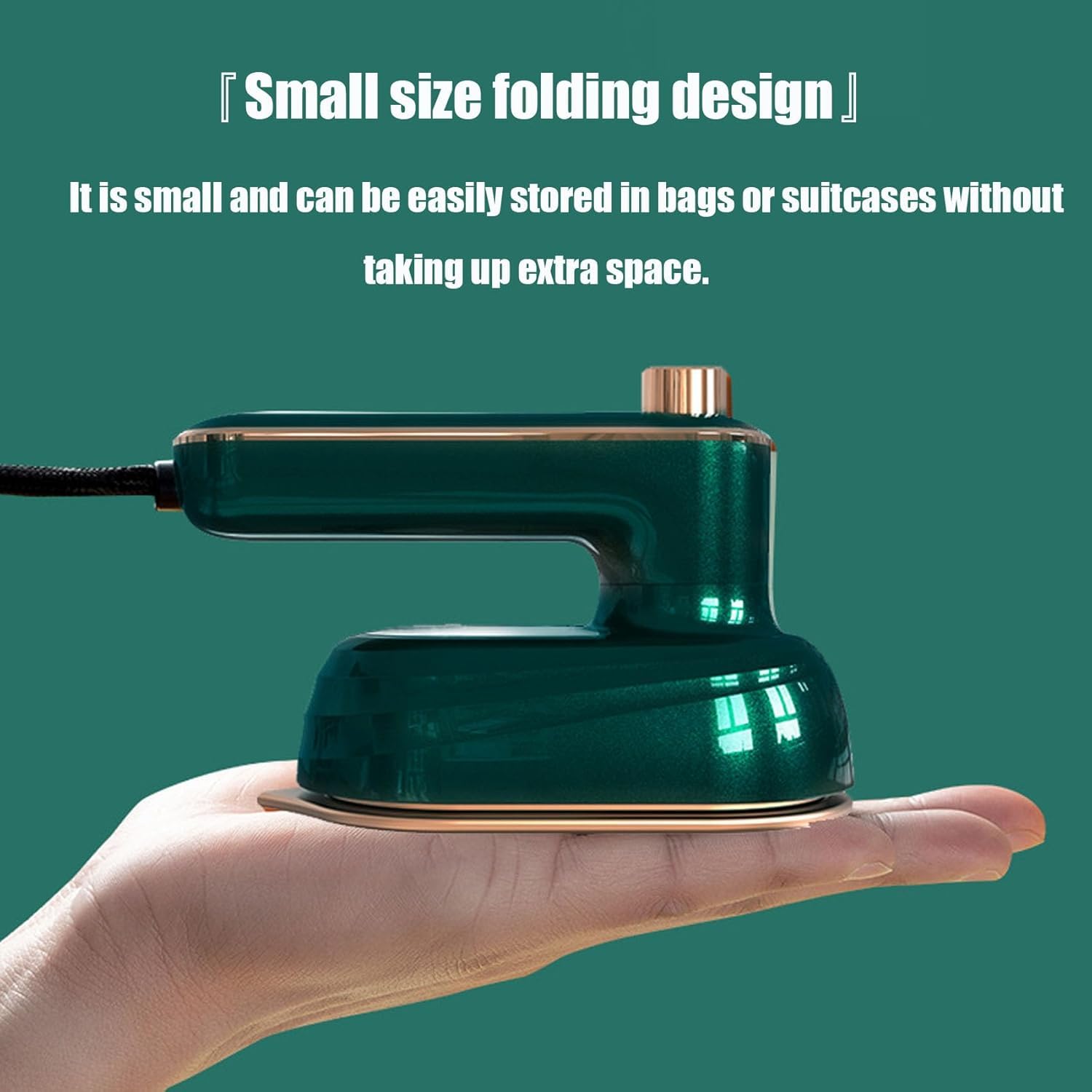 Handheld Portable Steam Iron - 2-in-1 Steamer & Iron, Mini Travel Size For Clothes