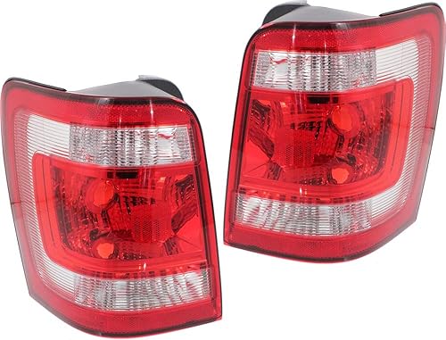 Garage-Pro Juego de luces traseras para Ford Escape 2008-2012 halógenas, lado del conductor y del pasajero, luces traseras