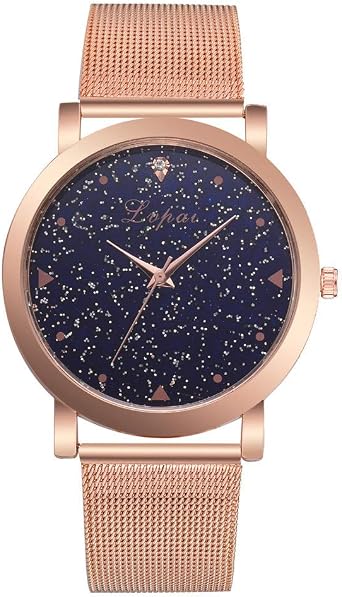 Vendita Di Liquidazione! Orologio Da Donna, Wudube Simulazione Di Orologio  Al Quarzo Glamour Quadrante Cielo Stellato Orologio Da Polso Da Uomo  D'Affari Con Cinturino A Rete : Amazon.it: Orologi