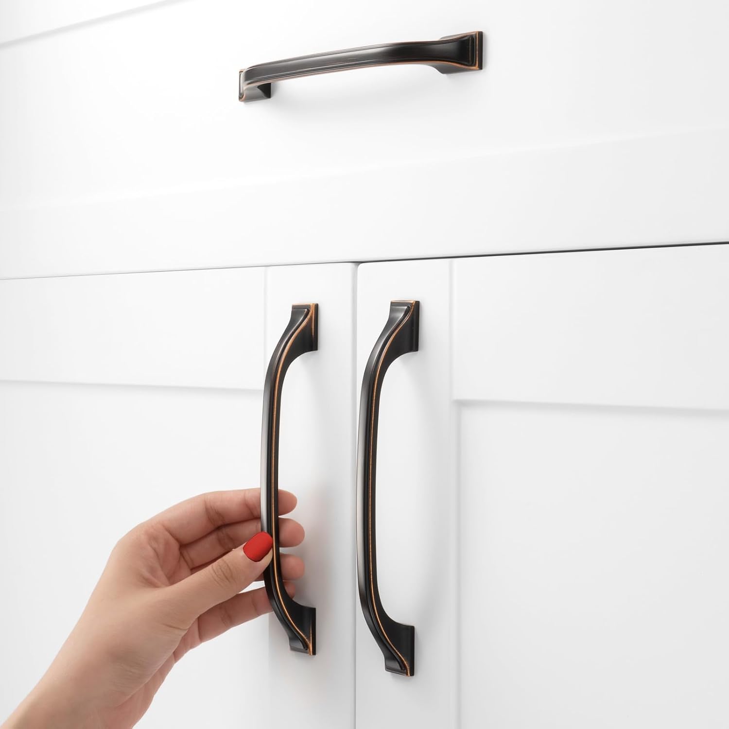 10 Pack Oil Rubbed Bronze Cabinet Pulls 5 Inch Brushed Bronze Cabinet Handles Bronze Hardware for Kitchen Cabinets 8222 Drawers Bedroom Dresser Bathroom Vanity Cupboard