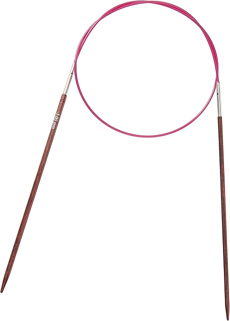 KnitPro KP25321 Cubics Fixed Circular Needles 60 cm x 3 mm, Rosewood