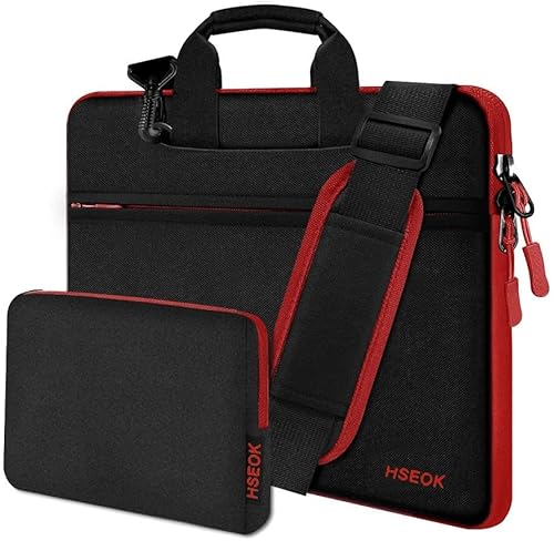 Miniatura 18 de Hseok Bolsa de hombro delgada para laptop de 13-14 pulgadas con funda pequeña compatible con MacBook Pro de 14 pulgadas M4/M3/M2/M1 2025-2021, Mac