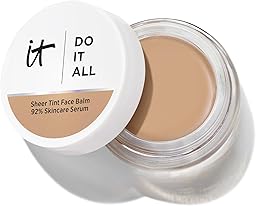 IT Cosmetics Do It All Sheer Tint Face Balm, Sheer‑Coverage Tinted Moisturiser with 92% Skincare Base, Collagen Peptide, Hyaluronic Acid & Vitamin E, 24hr Hydration, MN305