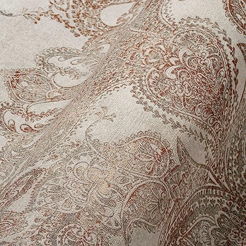 Livingwalls Travel Styles Non-Woven Wallpaper, Vintage Wallpaper in Beige and Grey - Image 2