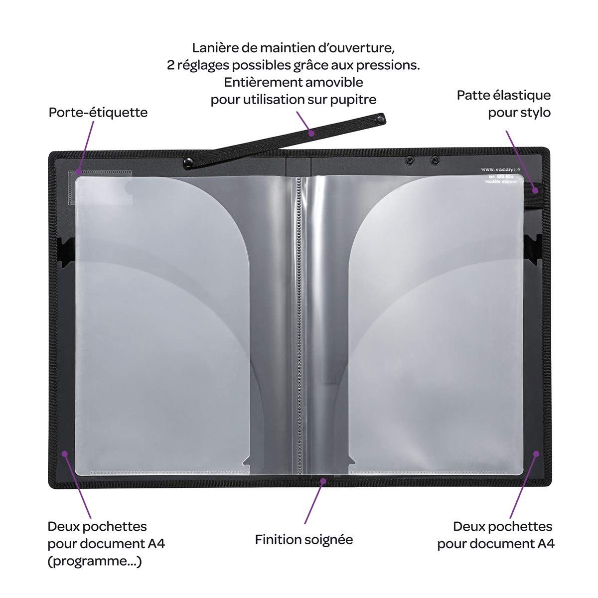 Viquel - Classeur Porte Partitions pour Livrets de Musique VOCALYZ Opera