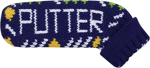 Miniatura 8 de Scott Edward Cuchilla de punto para cubierta de putter, paquete de 1 pieza, se adapta a putters de golf lindos y suaves (patrón de jazmín de