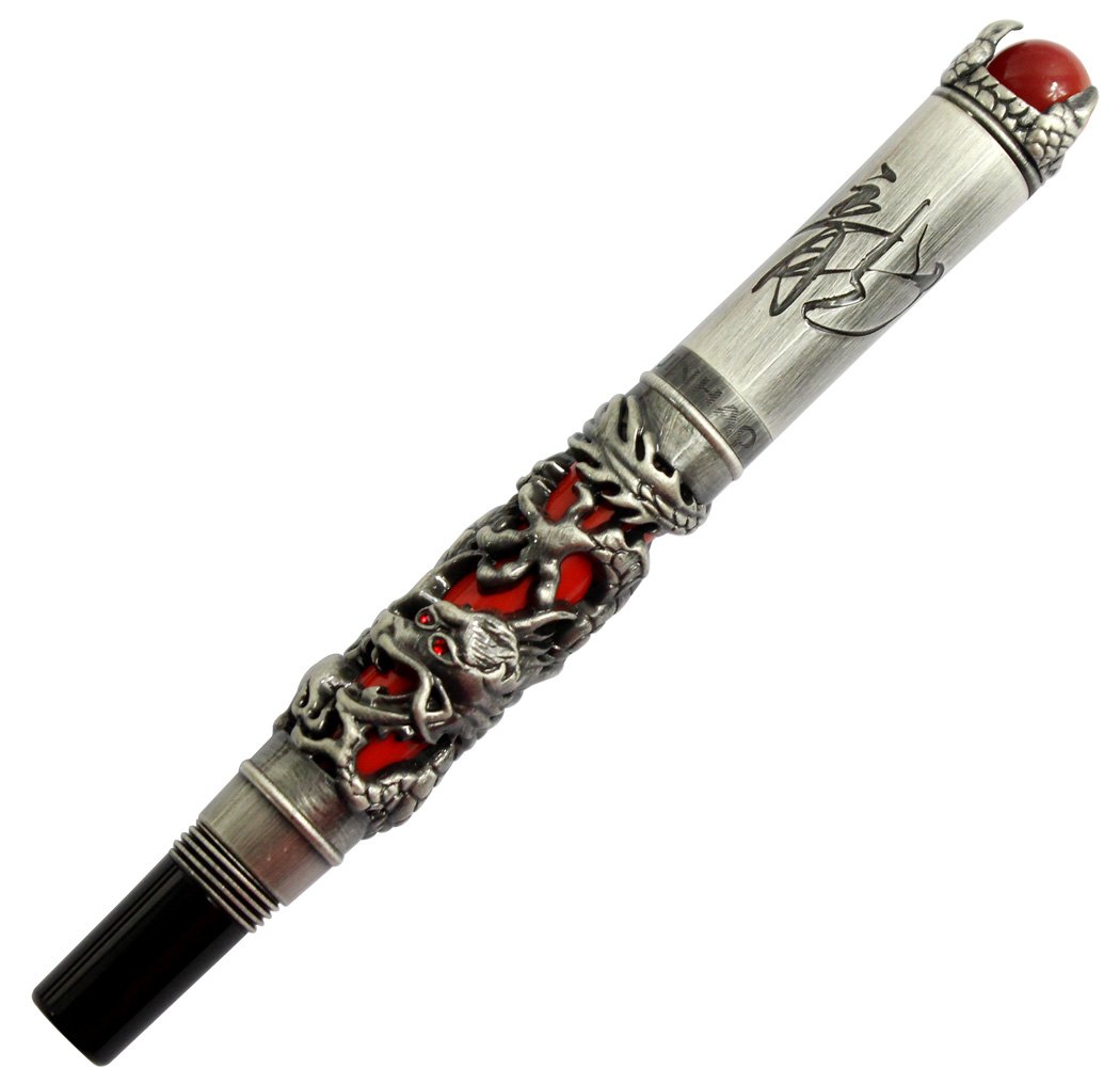 Amazon | Gullor JinHao アンティークシルバードラゴンスタイル3D刻印