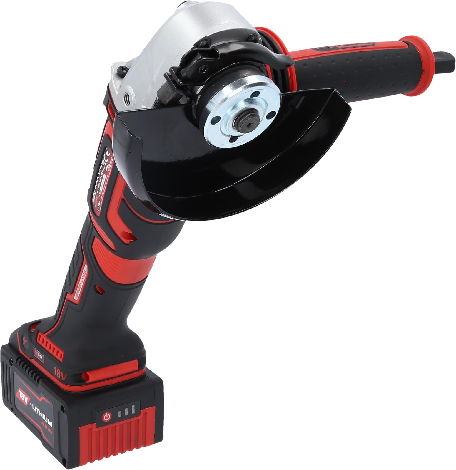 KS Tools 515.6200 eMONSTER Brushless-Akku-Winkelschleifer-Satz, 4-tlg
