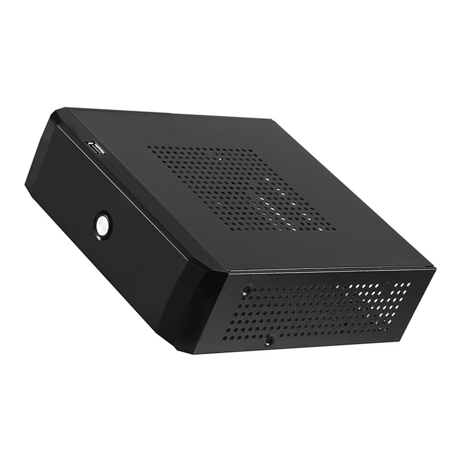 Efficiente case per computer Mini ITX da gioco con involucro in alluminio resistente per prestazioni di lunga durata, alimentatore in metallo, M01, 19x20.5x6 cm