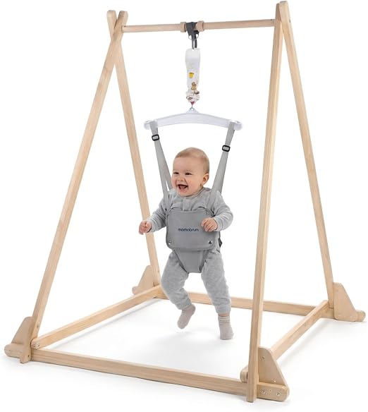 mamabrum Portique Sauteur Pliable en Bois Écologique MAM282