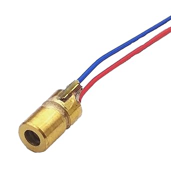 Maxwell Laser Diode - Laser LED Light Brass Line Laser Dot Diode Module Head Red Light (for School Project) 5pcs