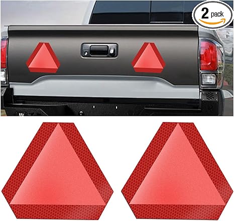 Slow Moving Vehicle Sign, 2PCS 8