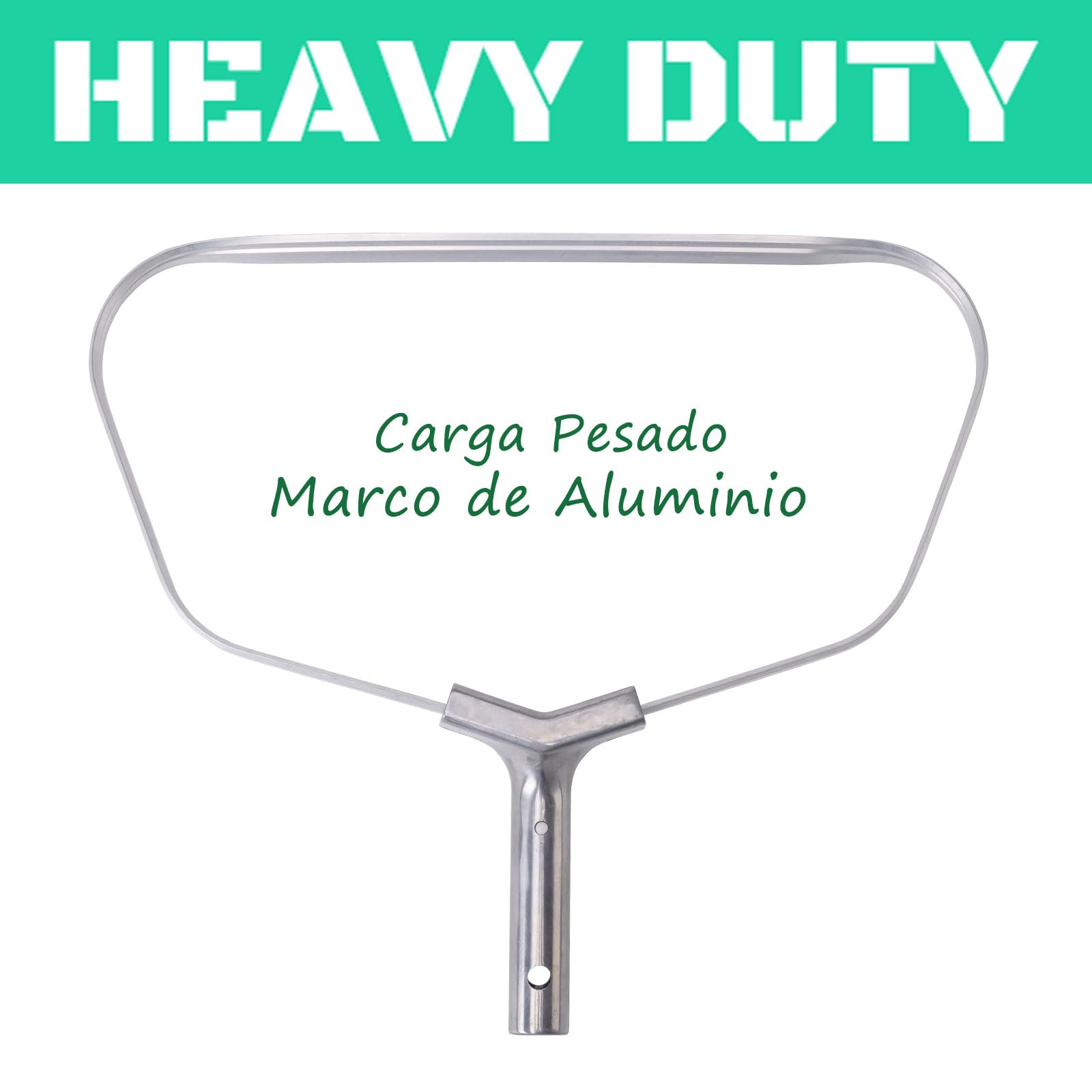 Malla Ultra Fina Red para Piscina, Carga Pesado RecogeHojas de Piscina con Marco de Aluminio, Cesta de Nailon Resistente al Desgarro para Recoger Lodo, Pool Rake Skimmer Net