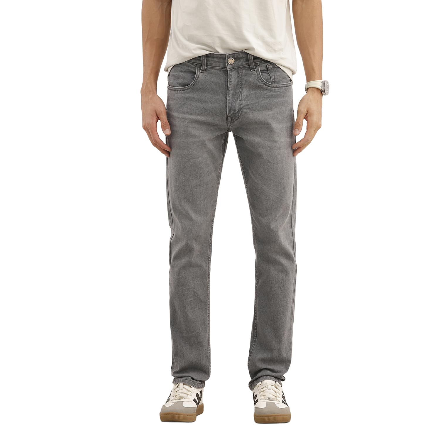 wrogn Men's Slim Fit Jeans | Mid Rise | Jeans for Man-picture-19