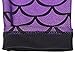 Simplicity Child Fish Scale Print Full Length Leggings Tight Pants, Purple, M