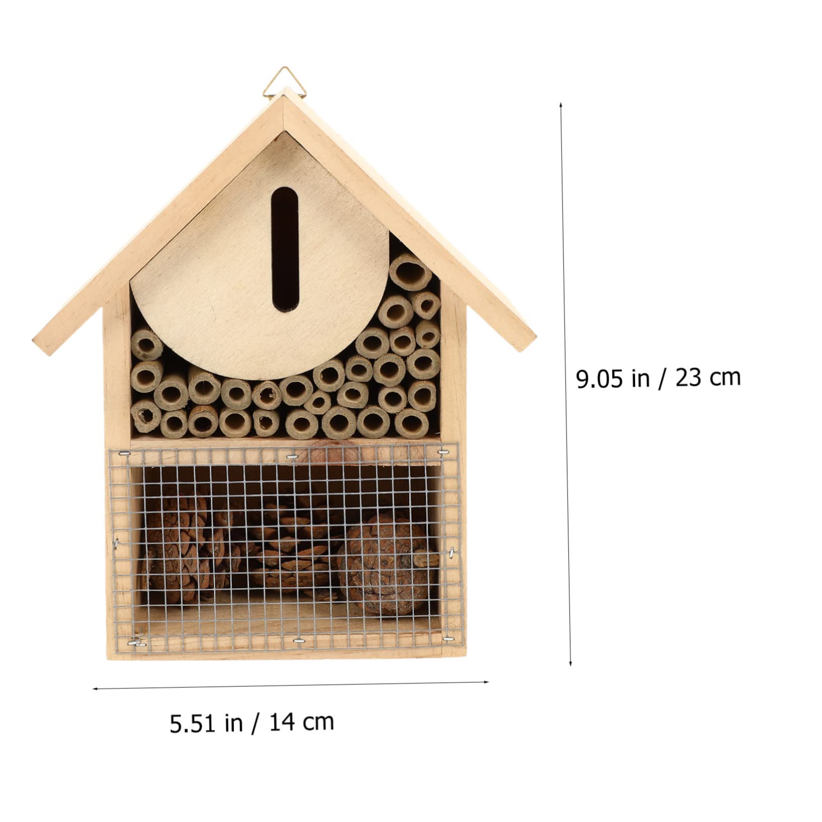 Bienenhaus Dekoratives Hängehaus mit Haken Leicht Aufzuhängen für Garten Bienenunterstand