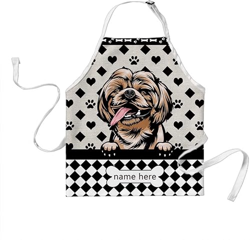 Miniatura 10 de MALIHONG Delantal de lunares para perro personalizado Lindo perro Rhodesian Ridgeback