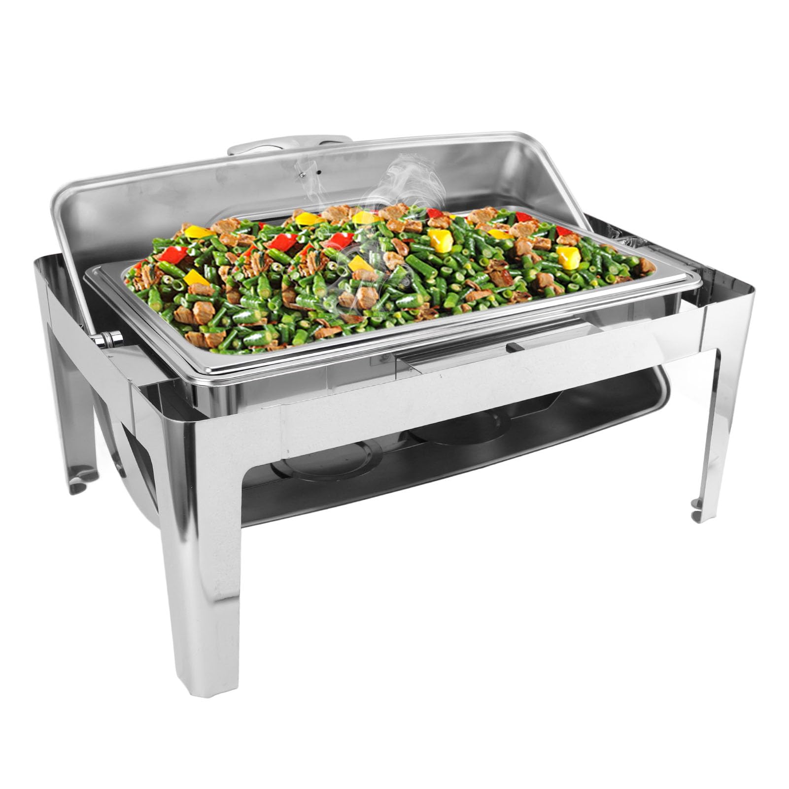 Chafing Dish Chafer 9L Buffet Podgrzewacz do żywności ze szklaną pokrywką