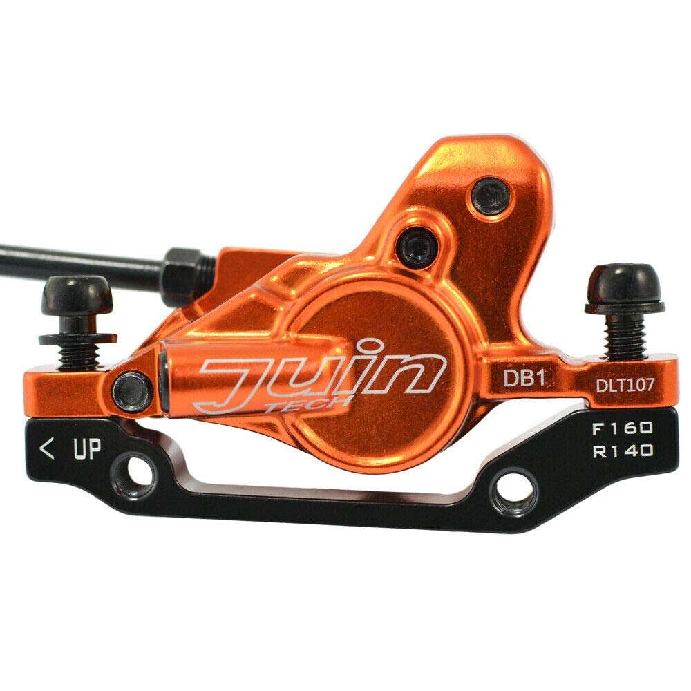 ブレーキ JUIN TECH DB1 MTB E-bike Hydraulic Dual-Piston Disc Brake Set(F+R) w/160mm Rotor, Orange, JT2269 Amazon | JUIN TECH DB1 MTB E-bike Hydraulic Dual-Piston Disc Brake