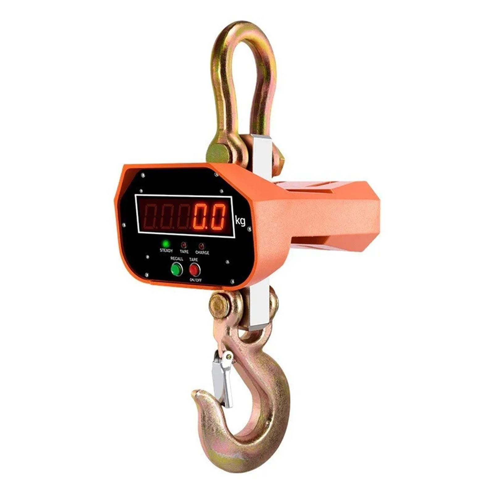 JACOJEMini Digital Crane Scale 1T 2T 3T 5T 10T Digital Wireless Hanging Scale Rechargeable LED Direct View Remote Control Crane Scale Aluminum Alloy Shell for Farm Fishing Hunting (Color : 3T 0.5KG)