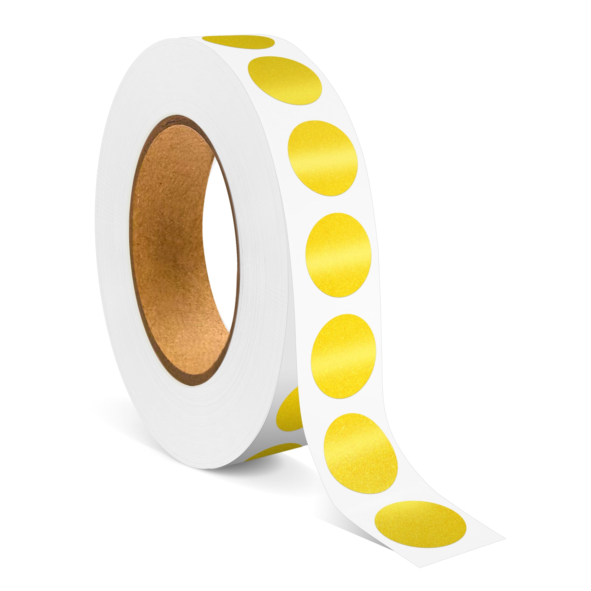 TRTAPE 1/2 Inch Gold Circle Sticker Labels, Pack of 1000 Round Color Coding Dot Stickers for Home Office