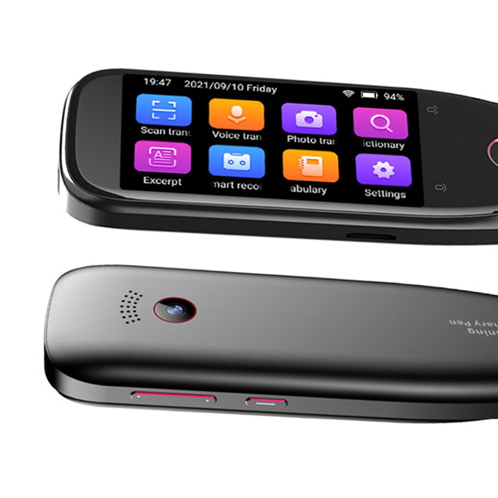 Generic Scansione Penna di Traduzione, Scansione Penna Dizionario Supporta 112 Lingue per Studio e Vita Professionale (BLACK)