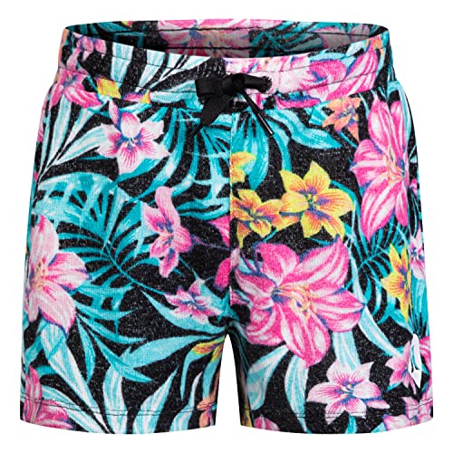 Short confortable rose Hurley fini la taille serrée pour fille L