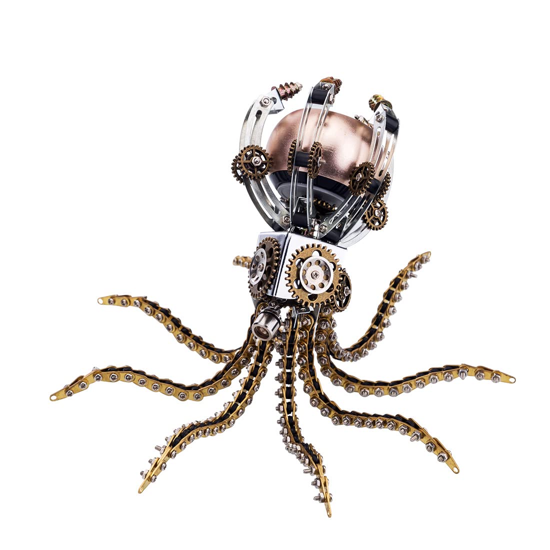 Zestaw montażowy głośników 3D Metal Puzzle Mechaniczny Octopus, Stalowych puzzli 3D Metal Miniaturowe zestawy modeli, Puzzle 3D Łamigłówki Łamigłówki Metalowe Ozdoby Stali Nierdzewnej, 1060 szt