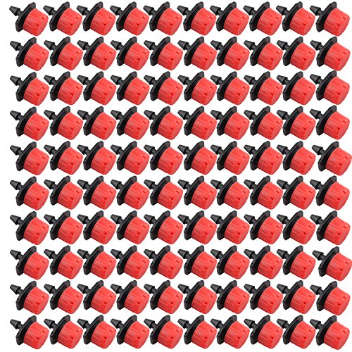 Preisvergleich Produktbild 100 070L / H Kunststoff verstellbar Micro Tropfbewässerung Bewässerung Werkzeug anti-clogging Emitter Tropfer