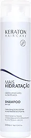 Keraton, Shampoo, Mais Hidratação, Hair Care, 300ml, Preto