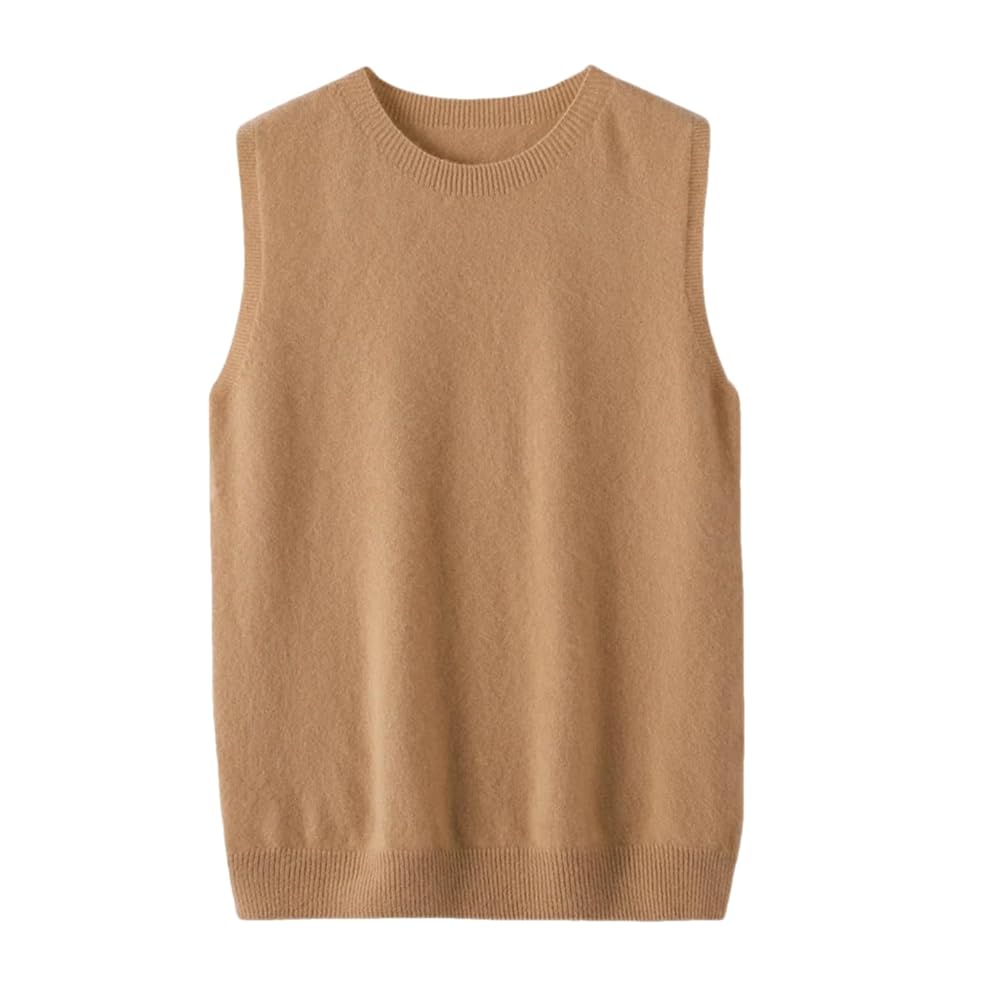 BRIEFING ◆WOMENS WR CREW NECK KNIT VEST Women Woolen Crew Neck Sweater Vest Solid Sleeveless Casual