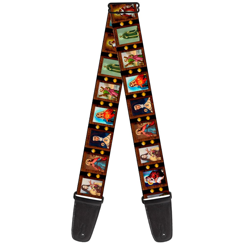 Buckle-Down GS-W37121 Guitar Strap - Saint Blocks - 2" Wide - 29-54" Length