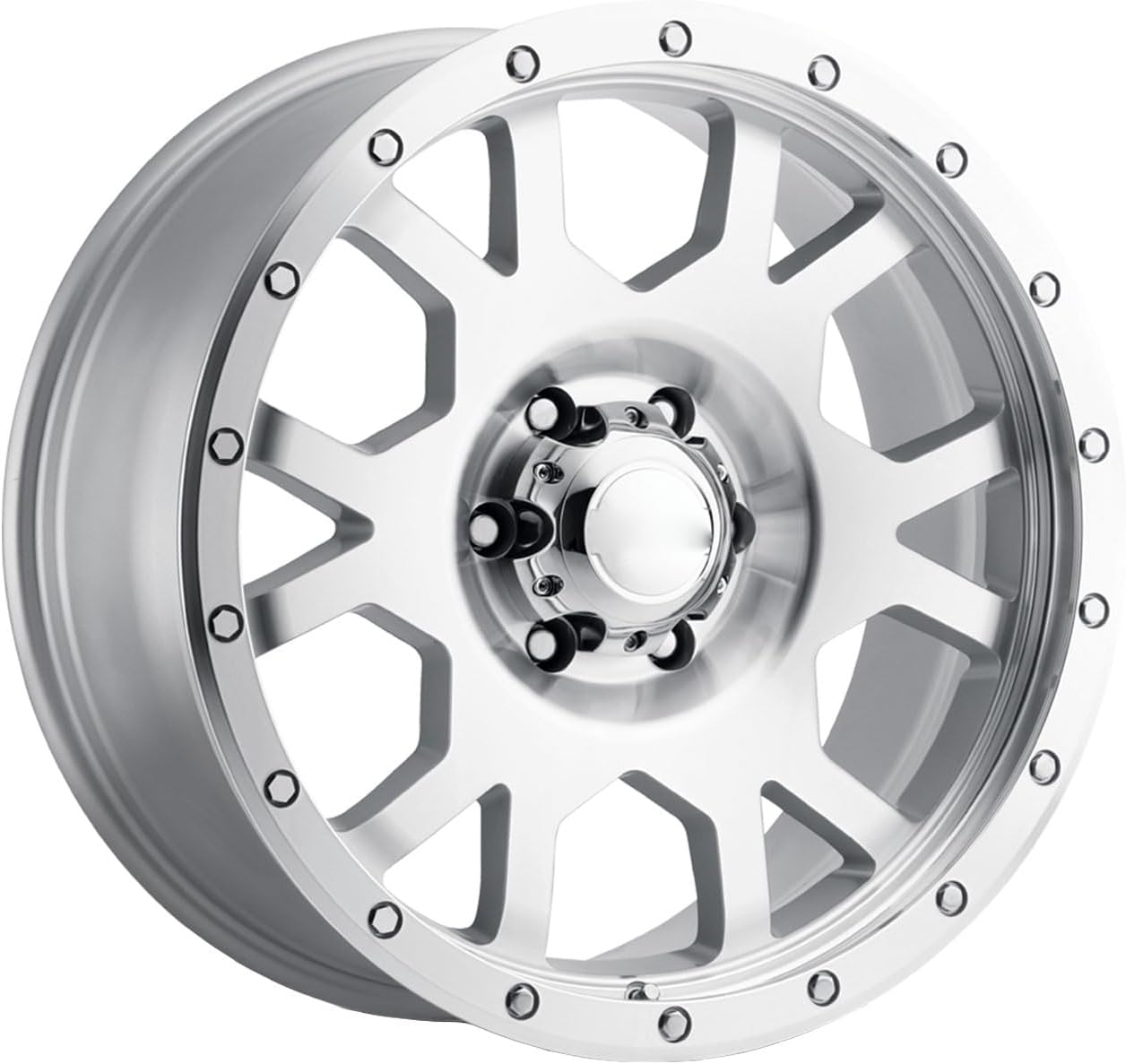 Wheel Center Caps for Ultra Motorsports 6 Lug Center Hubcaps, P/N: 89-9765 C812206, 4 Pack Silver Center Cover Ror Rim