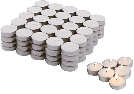 Homesake Wax Tealight Candles, Pack of 100, Unscented