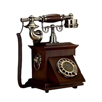 アンティーク電話機 レトロ電話機 有線電話 回転ダイヤル式電話機 Amazon | 回転式ダイヤル電話 レトロな固定電話 ヨーロッパ