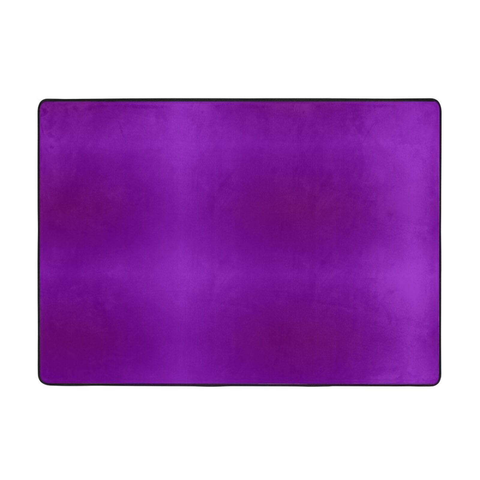 Tapis violet foncé grand format 203x147 cm au toucher doux et velouté