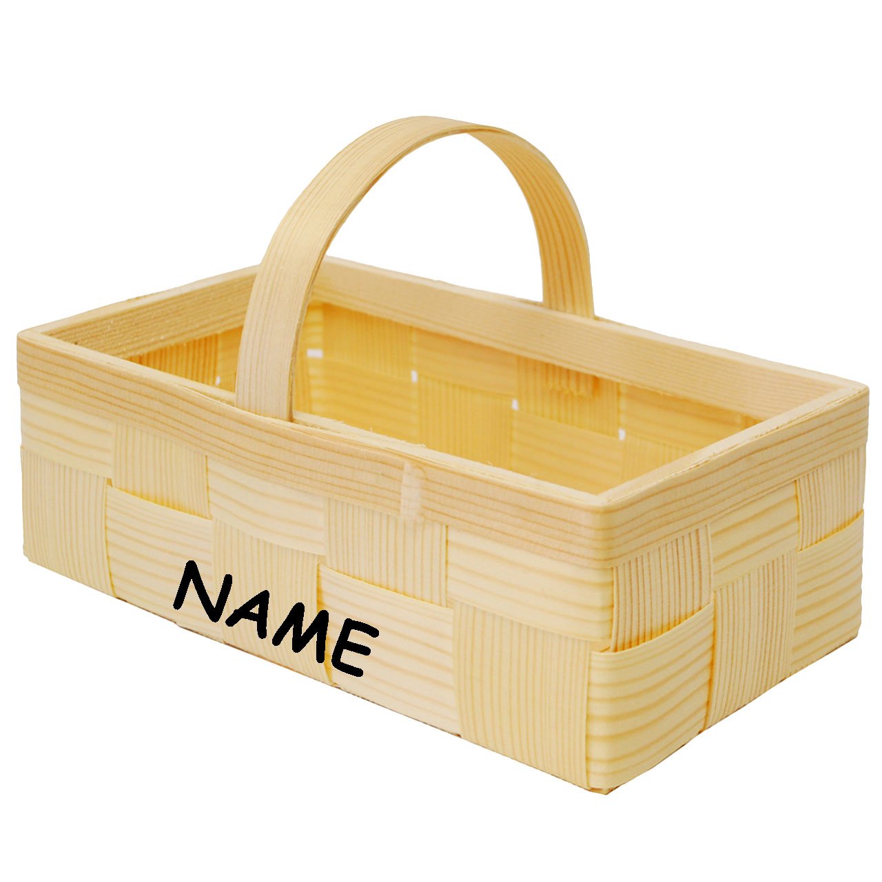 alles-meine.de GmbH 10 Stück Bastkörbe/Bastkörbchen - MITTEL - incl. Name - Natur - z.B. Blumenstreukörbchen/Körbchen - als Deko z.B. für Osterei/Ei zum befüllen - Weiden..