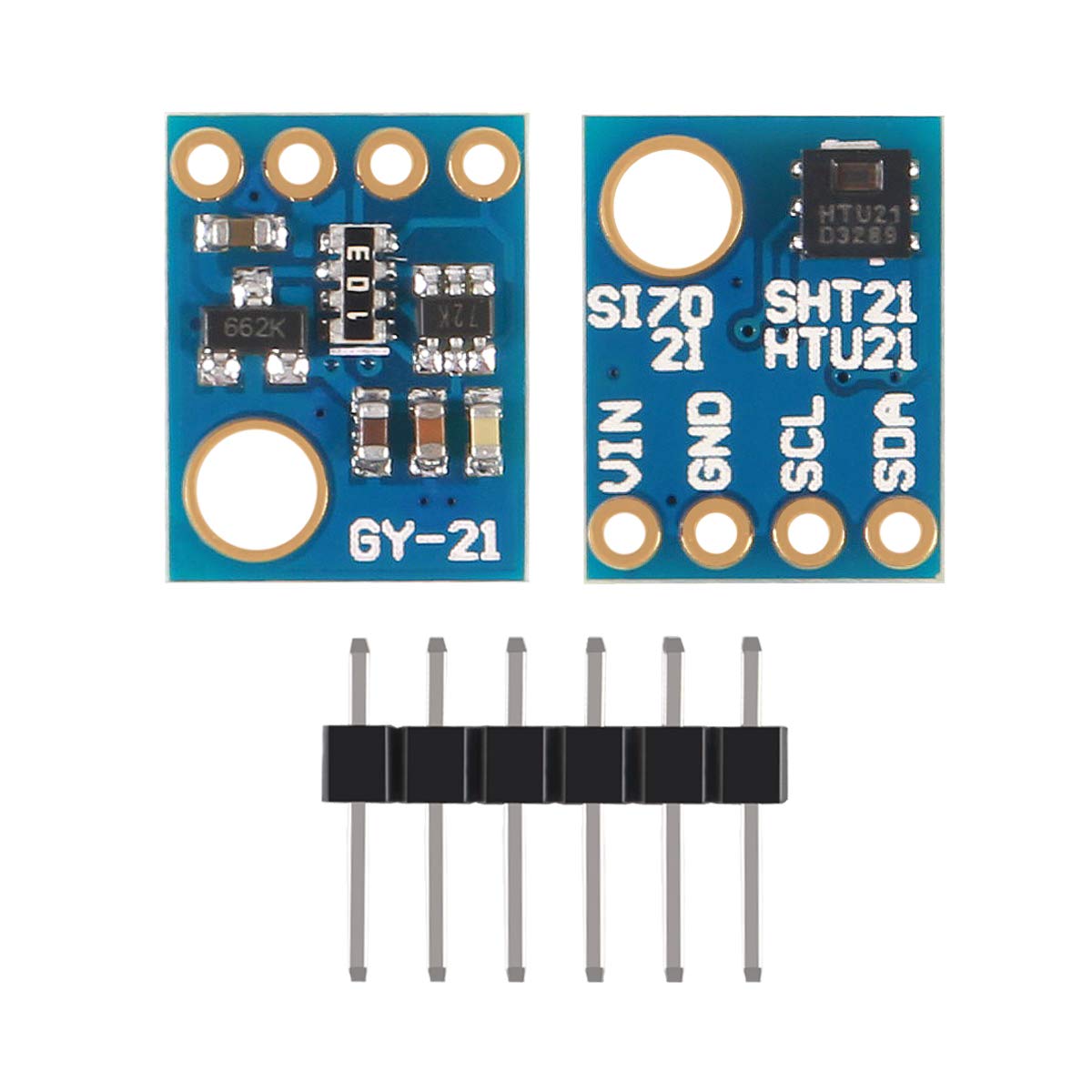 ACEIRMC 4 Stück Si7021 GY-21 SHT21 HTU21 Digitales Feuchtigkeits- und Temperatursensormodul ersetzt SHT11 SHT15