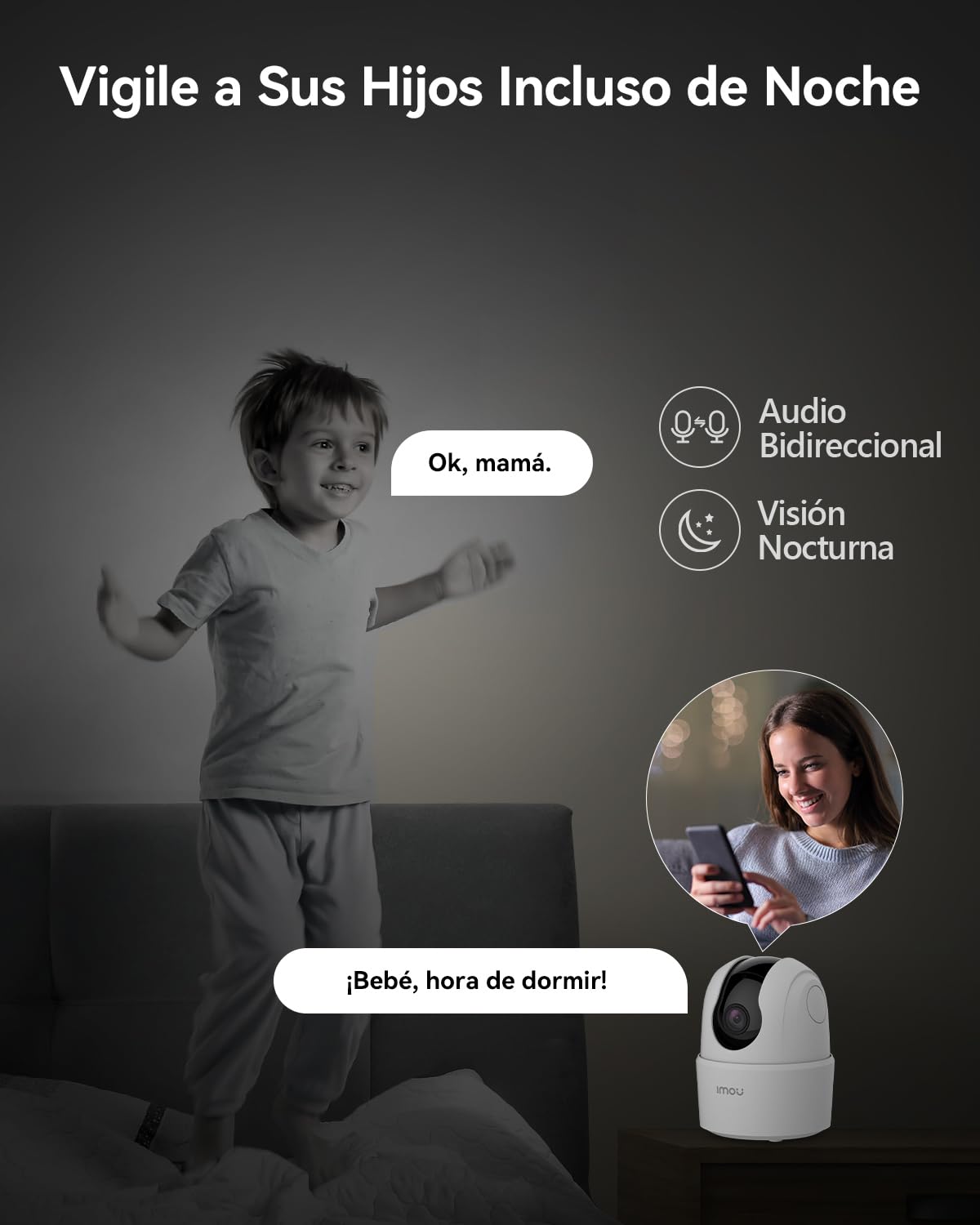 Imou Lotes de Ranger 2C 3MP(Pack4) Cámara IP WiFi Interior