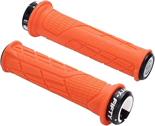 Miniatura 2 de FIFTY-FIFTY Empuñaduras de manillar de bicicleta de montaña, empuñaduras MTB con bloqueo único, vástago de bicicleta de montaña de aleación de