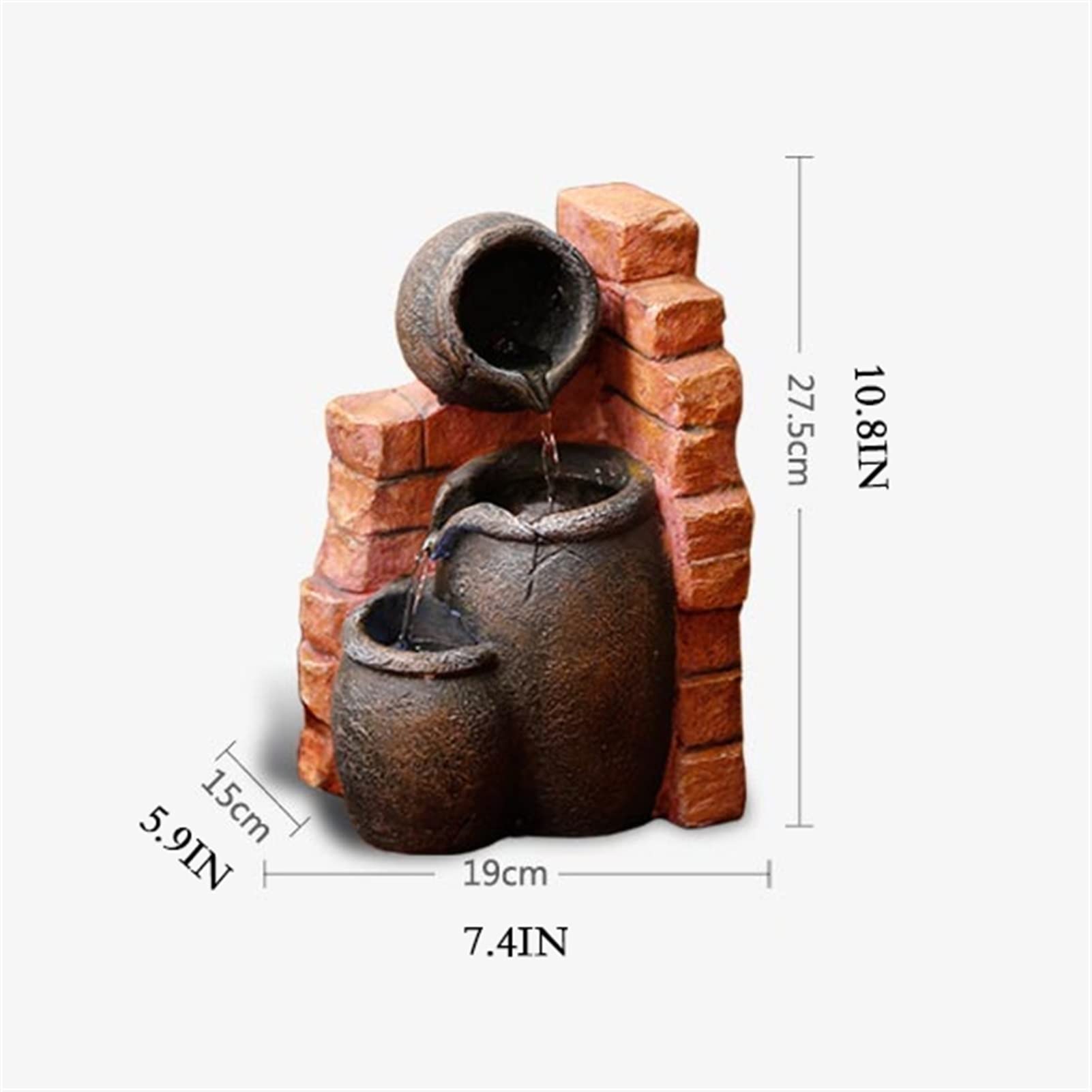 Fuente de Cascada para Interiores, Fuente de Escritorio recreativa, Fuente Decorativa de meditación, para Sala de Estar, hogar, Oficina, decoración para el hogar y la Oficina
