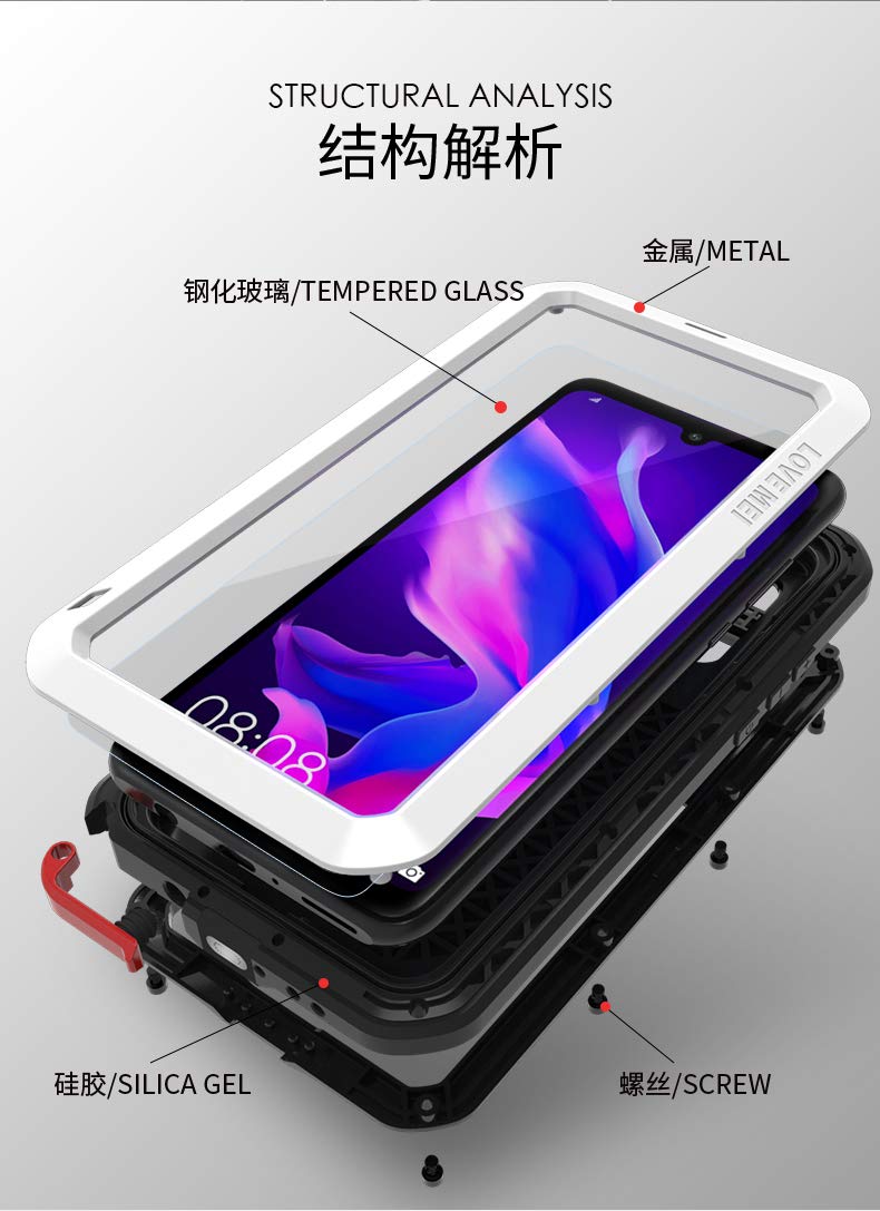 LOVE MEI Tappo Copri Porta Di Ricarica In Gomma Per Custodia Potente Per Huawei P30 Pro – Solo Ricambio
