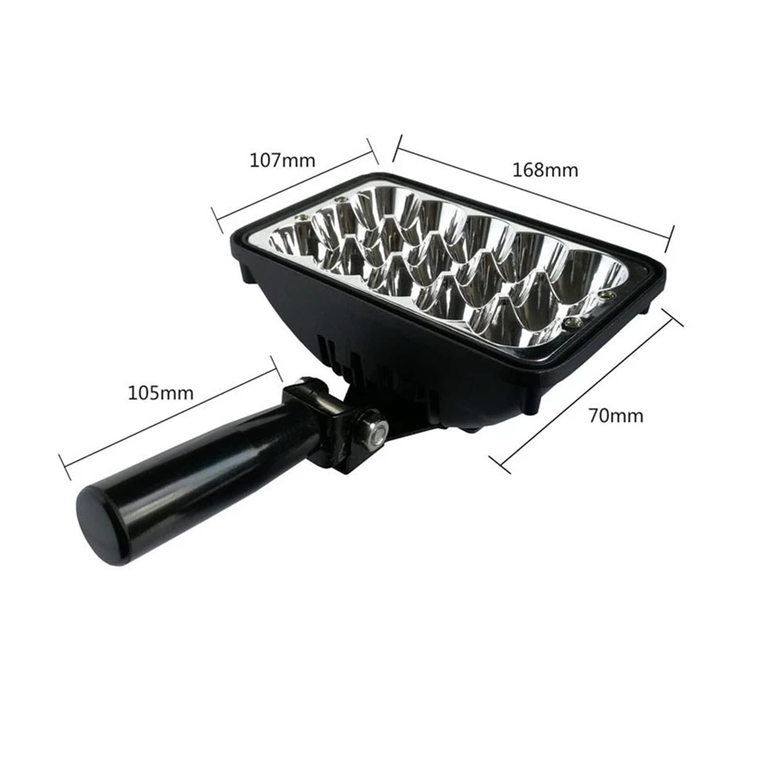 Lámpara de curado UV, Lámpara de curado UV portátil 300 W y 395 nm, lámpara con mango, placa pegamento sin sombras, detección fallas, resina fotosensible(365nm)
